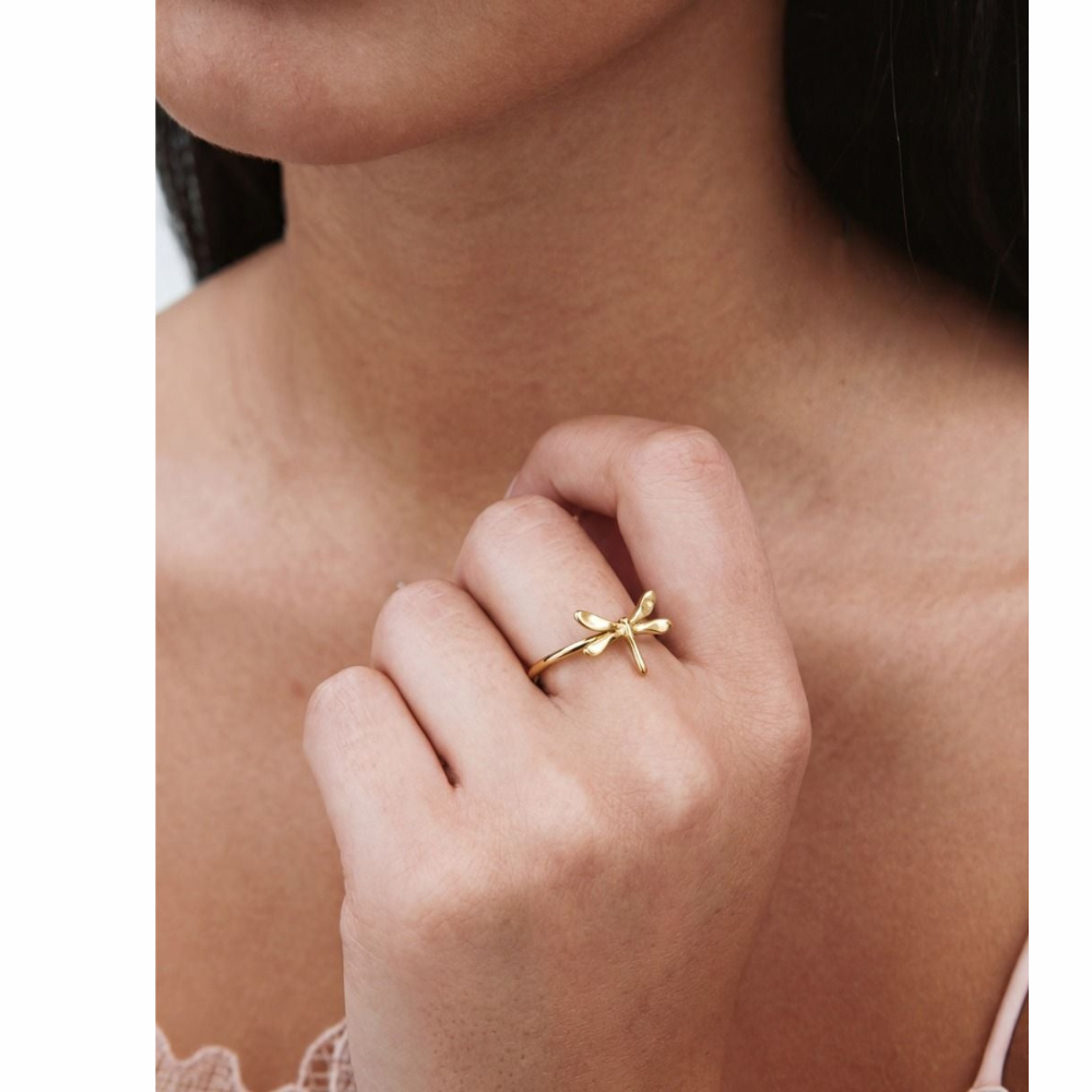 Edblad Ring Dragonfly - Guld