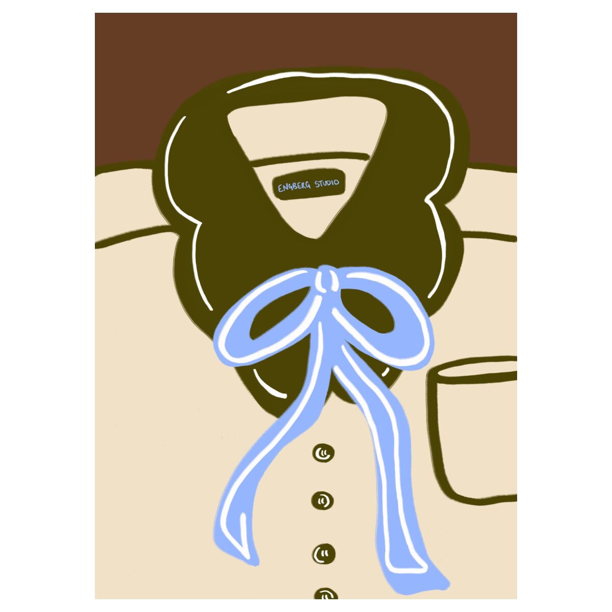 Plakat 'Bowtie Shirt' af Engberg Studio.