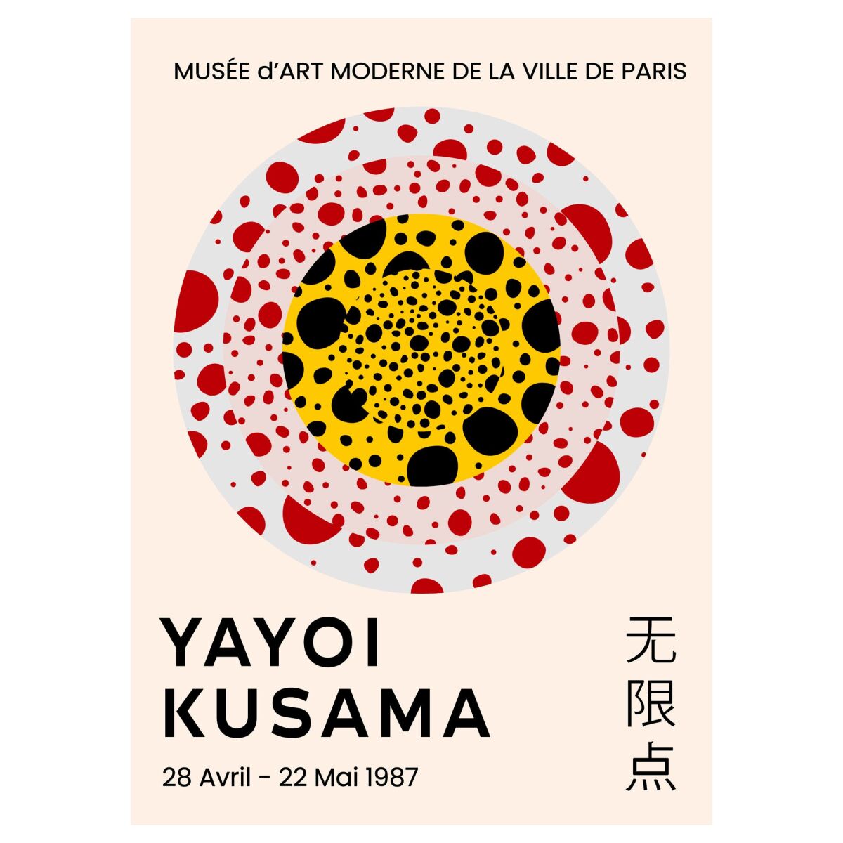 Plakat 'No.4 - Yayoi Kusama' fra Citatplakat.