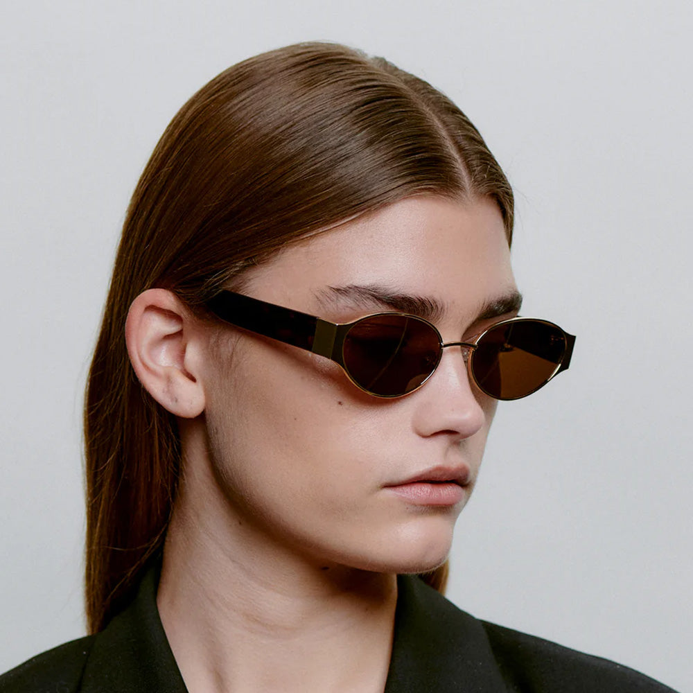 A. Kjærbede Solbriller Bella Gold Demi Tortoise