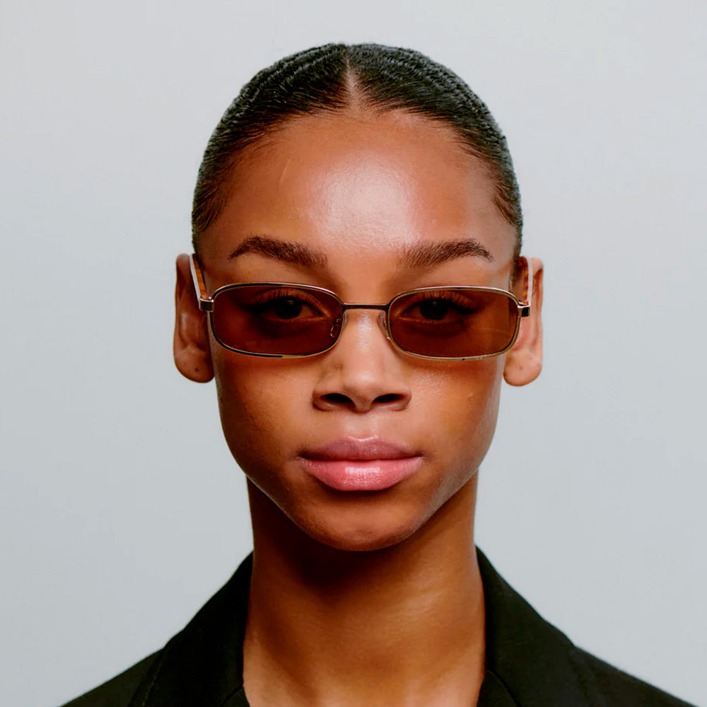 A. Kjærbede Solbriller Noah Gold Burnt Amber