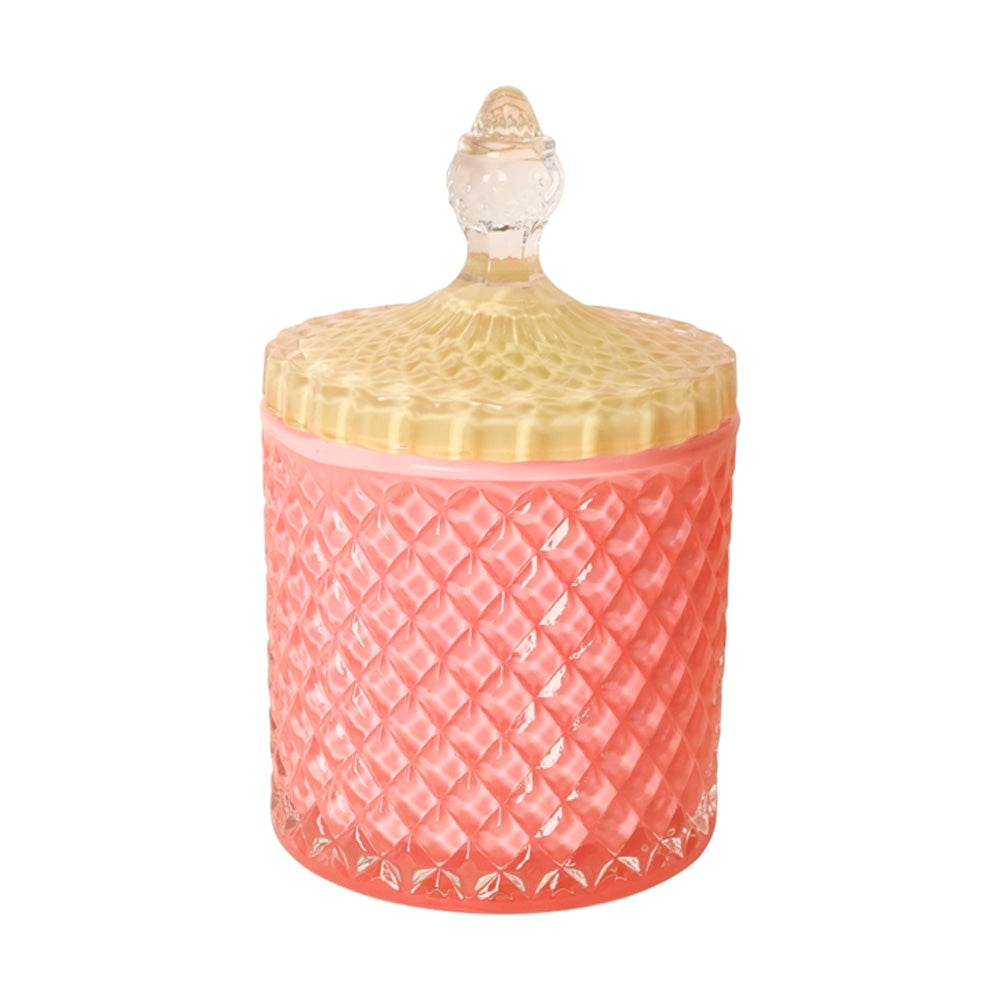 Au Maison Bonbonniere Glaskrukke Pink/Gul Høj