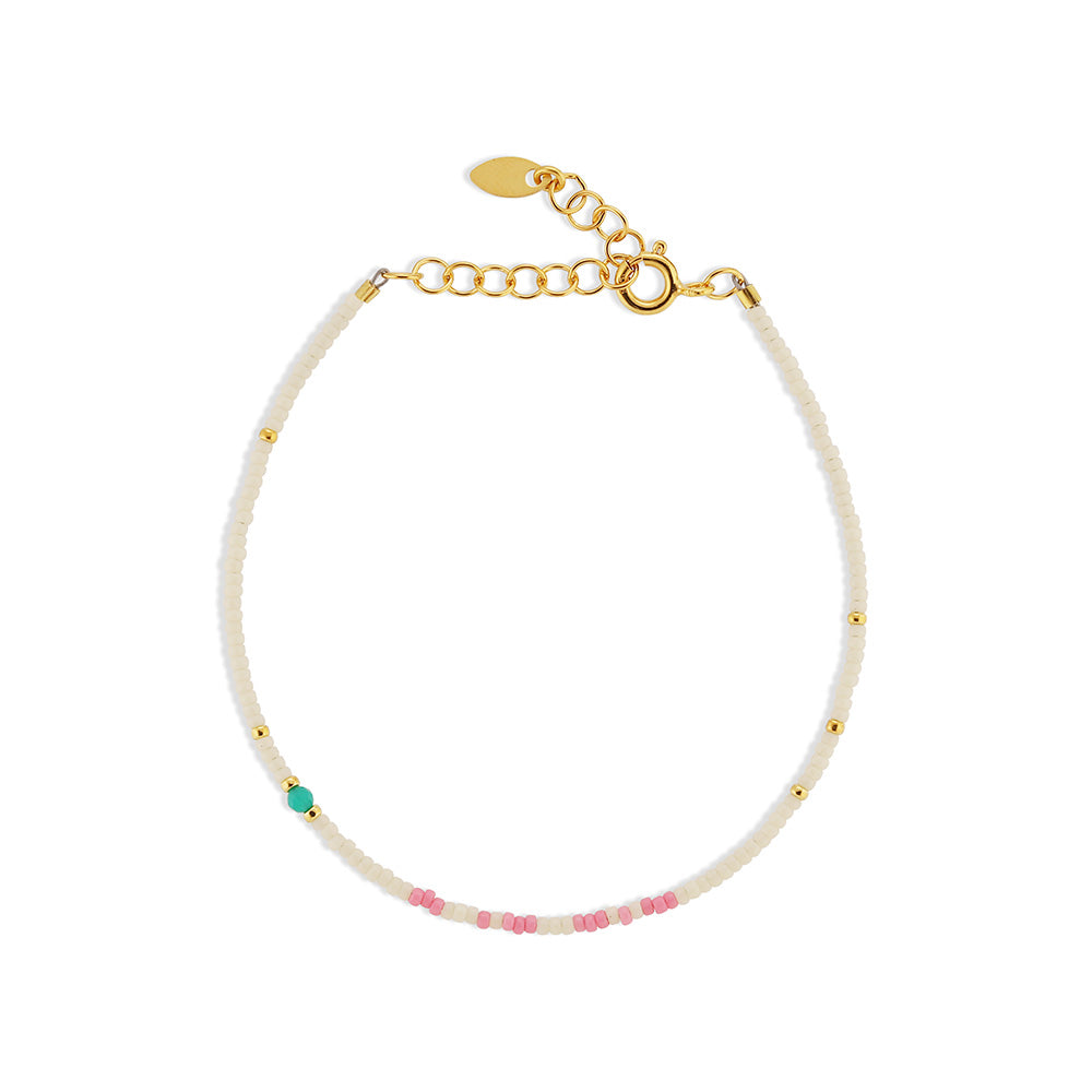 BY THIIM Perlearmbånd Gemte Tanker Morsekode - Tak