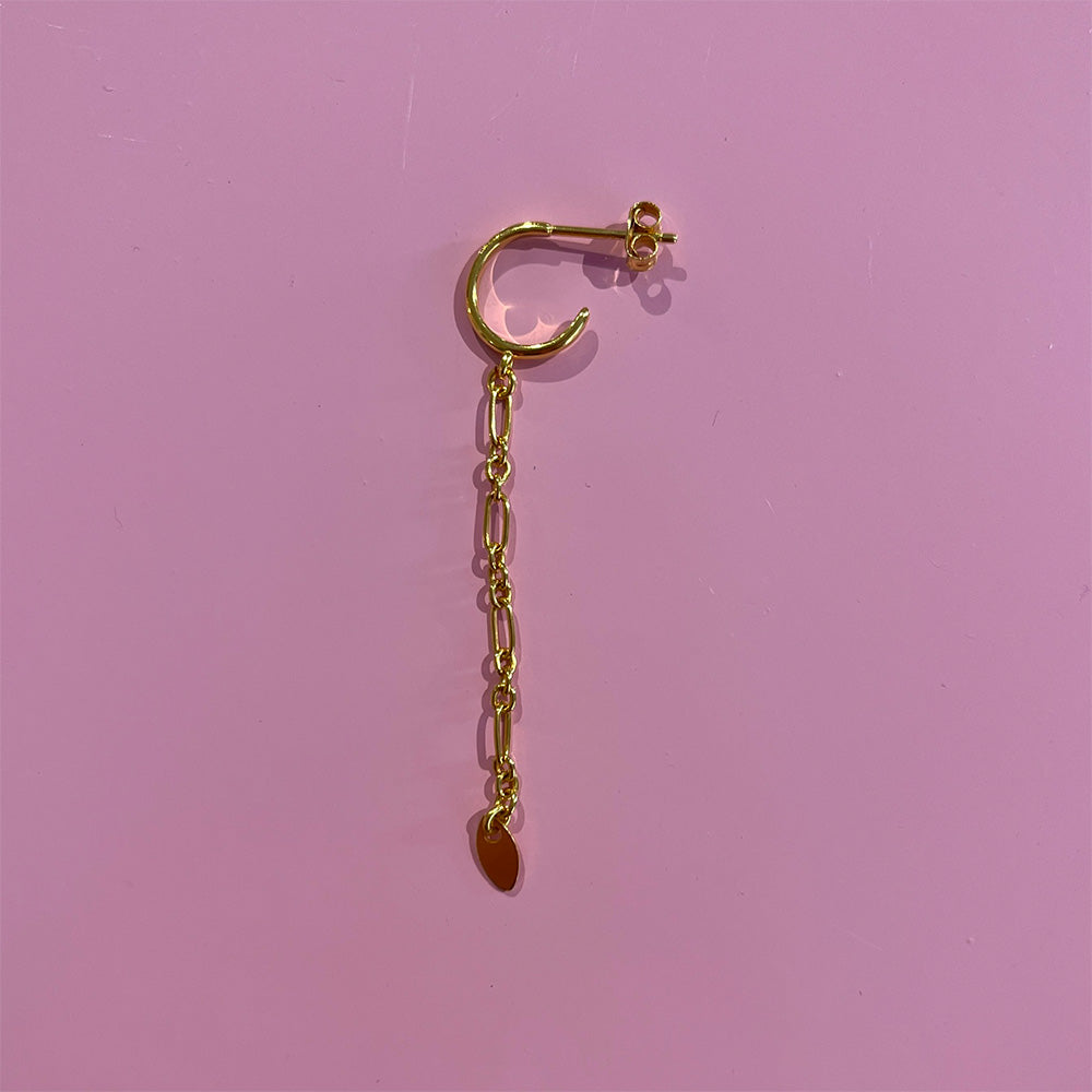 BY THIIM Ørering Crescent Figaro String Kæde