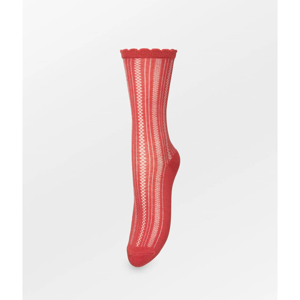 Beck Söndergaard Crochia Cotta Strømper Rød