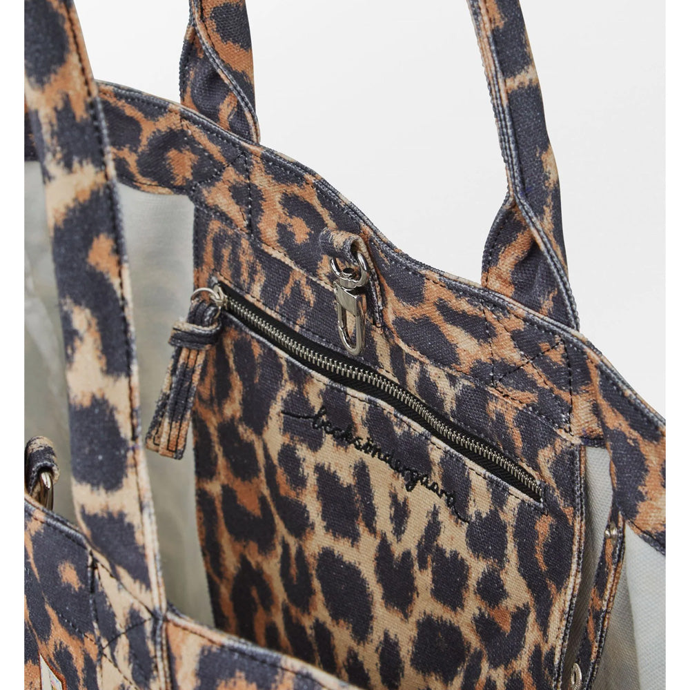 Beck Söndergaard Leola Canvas Camila Bag Black Leopard