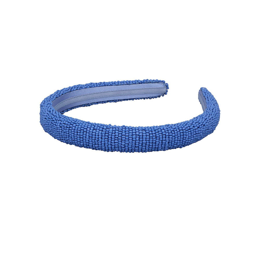 Beck Söndergaard Solid Slim Beaded Perle Hårbøjle Blå