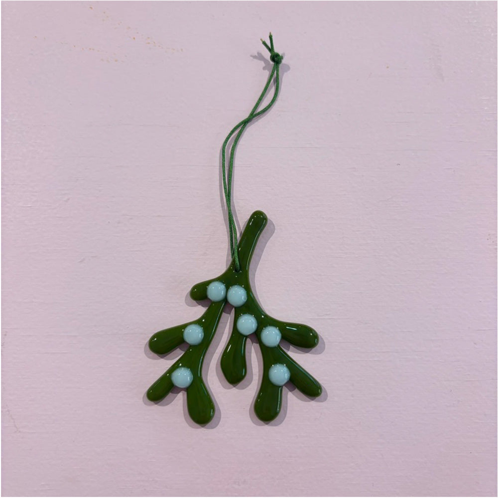 Birk Glas Julepynt Glas Ornament Mistelten