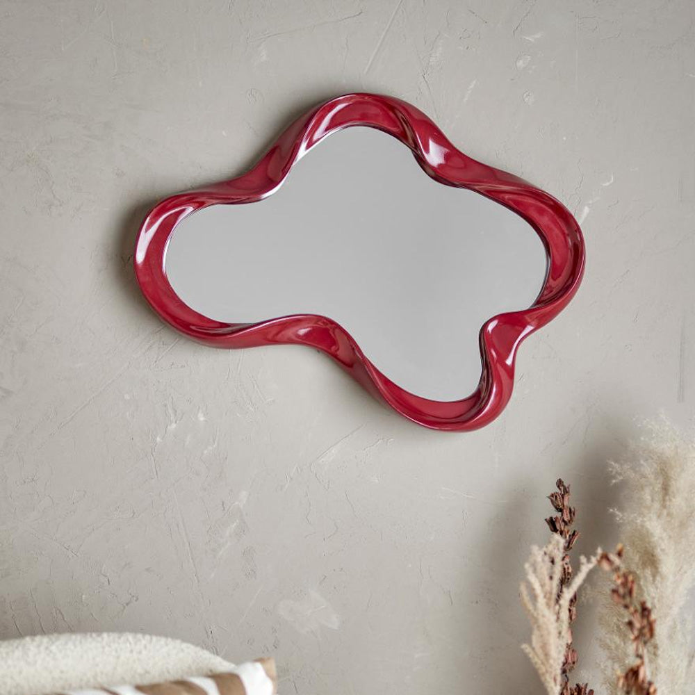 Bloomingville Violeta Vægspejl Rød
