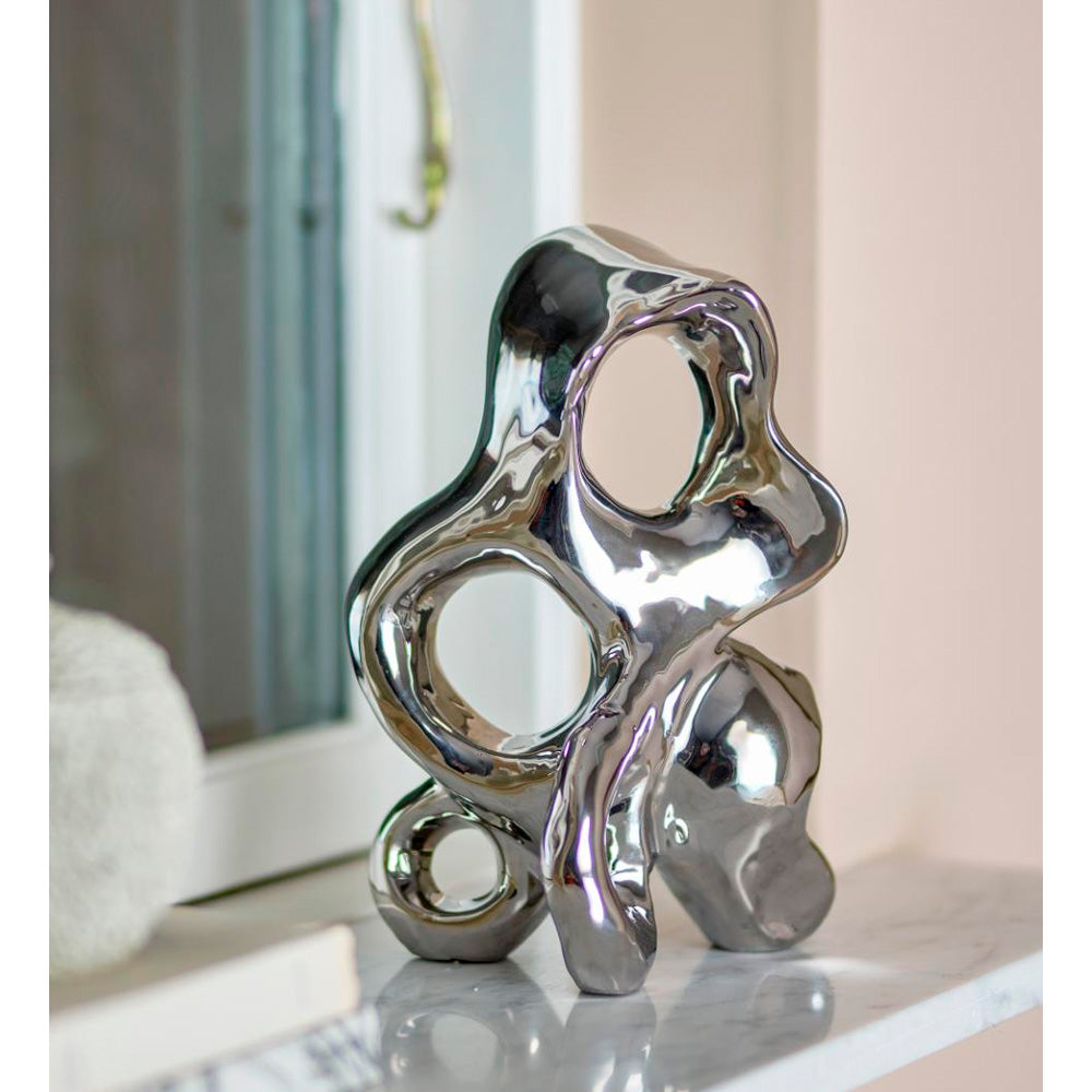 Bloomingville Vinini Deko Sølv Skulptur Stentøj