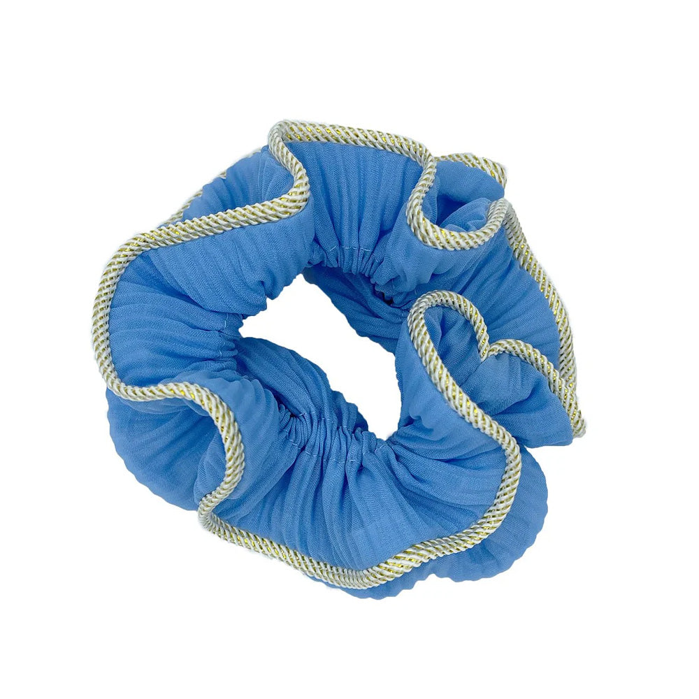 By Stær Lilje Scrunchie Baby Blå Hårelastik