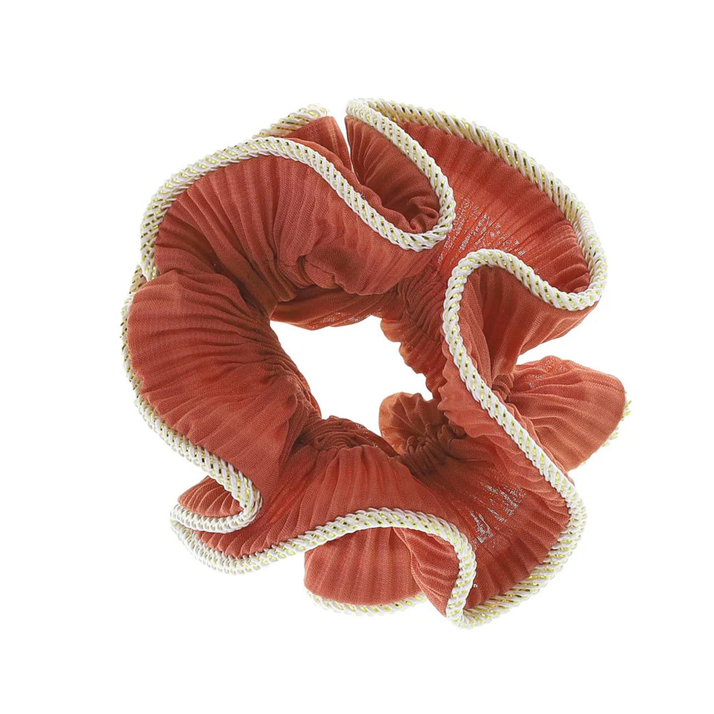 By Stær Lilje Scrunchie Rustbrun Hårelastik
