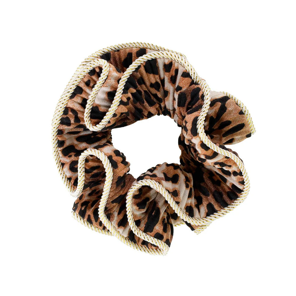 By Stær Lilje Scrunchie Leopard Hårelastik