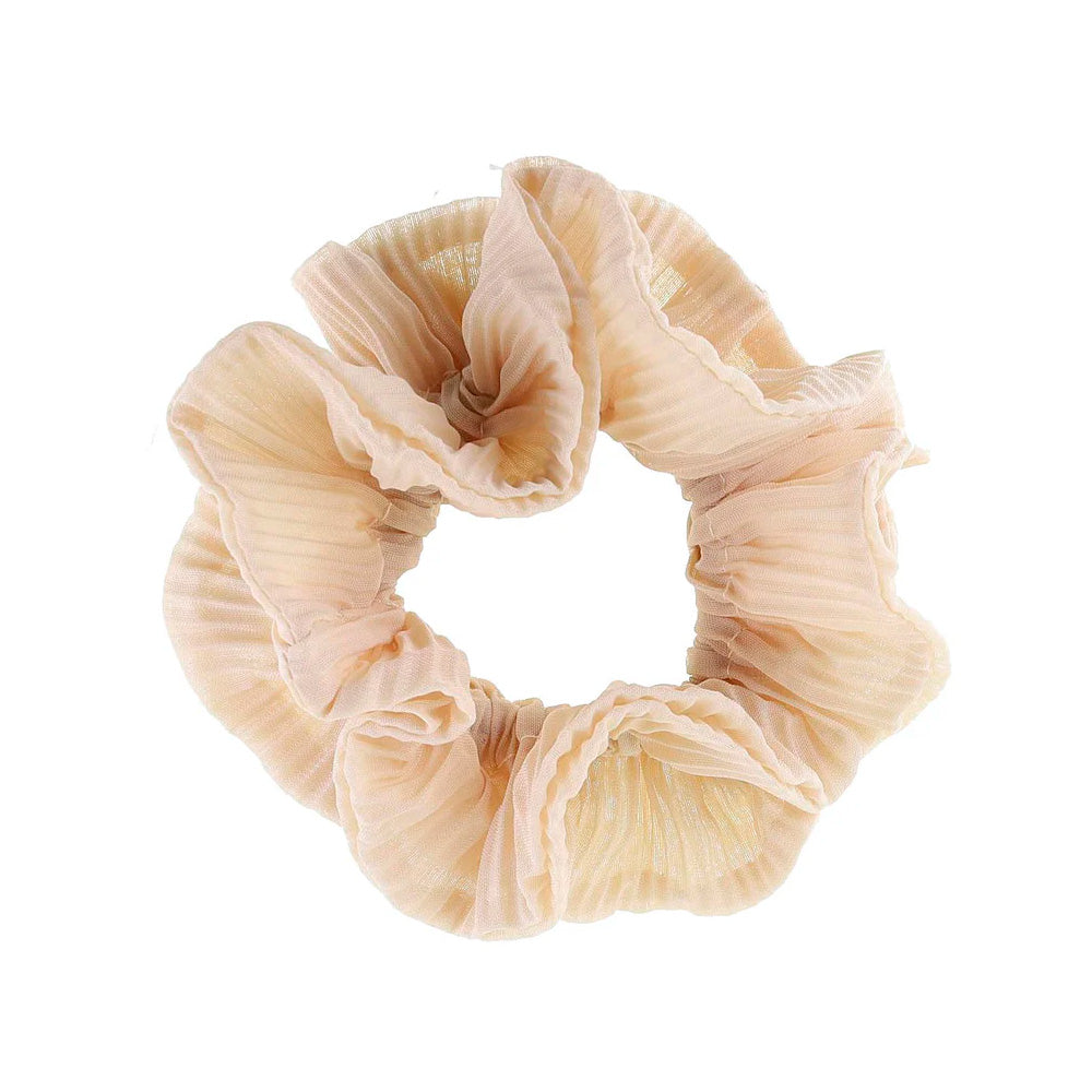 By Stær Kaisa Scrunchie Beige Hårelastik