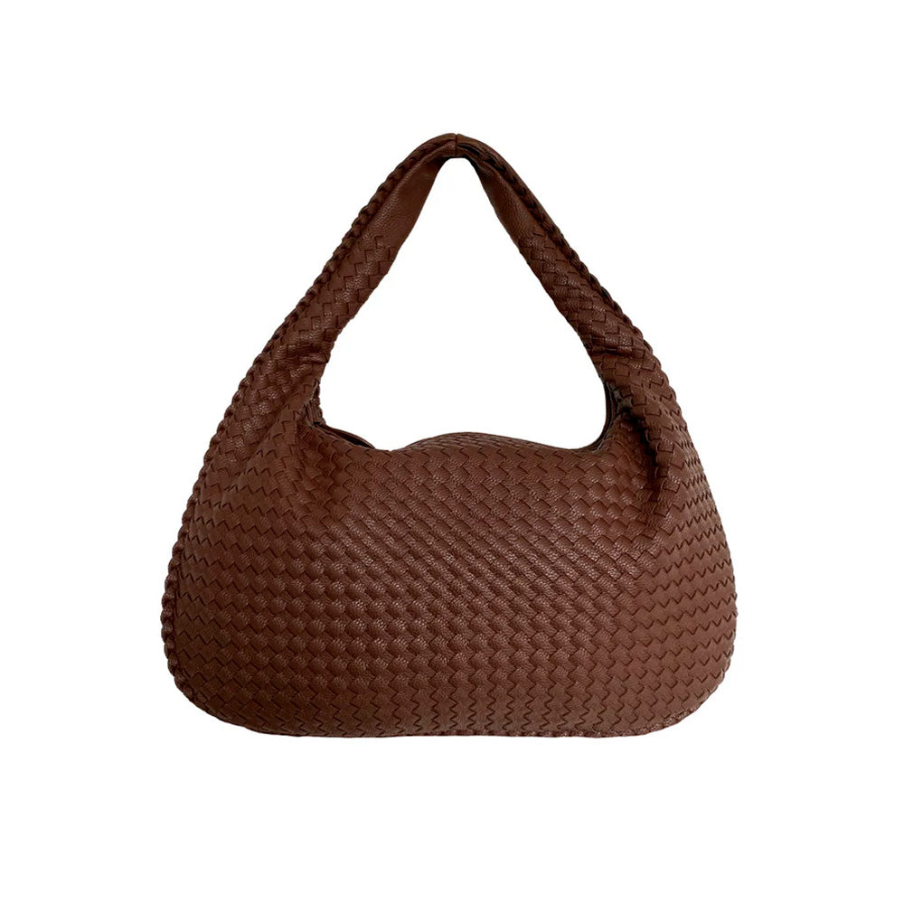 By Stær Maria Stor Flettaske Brun