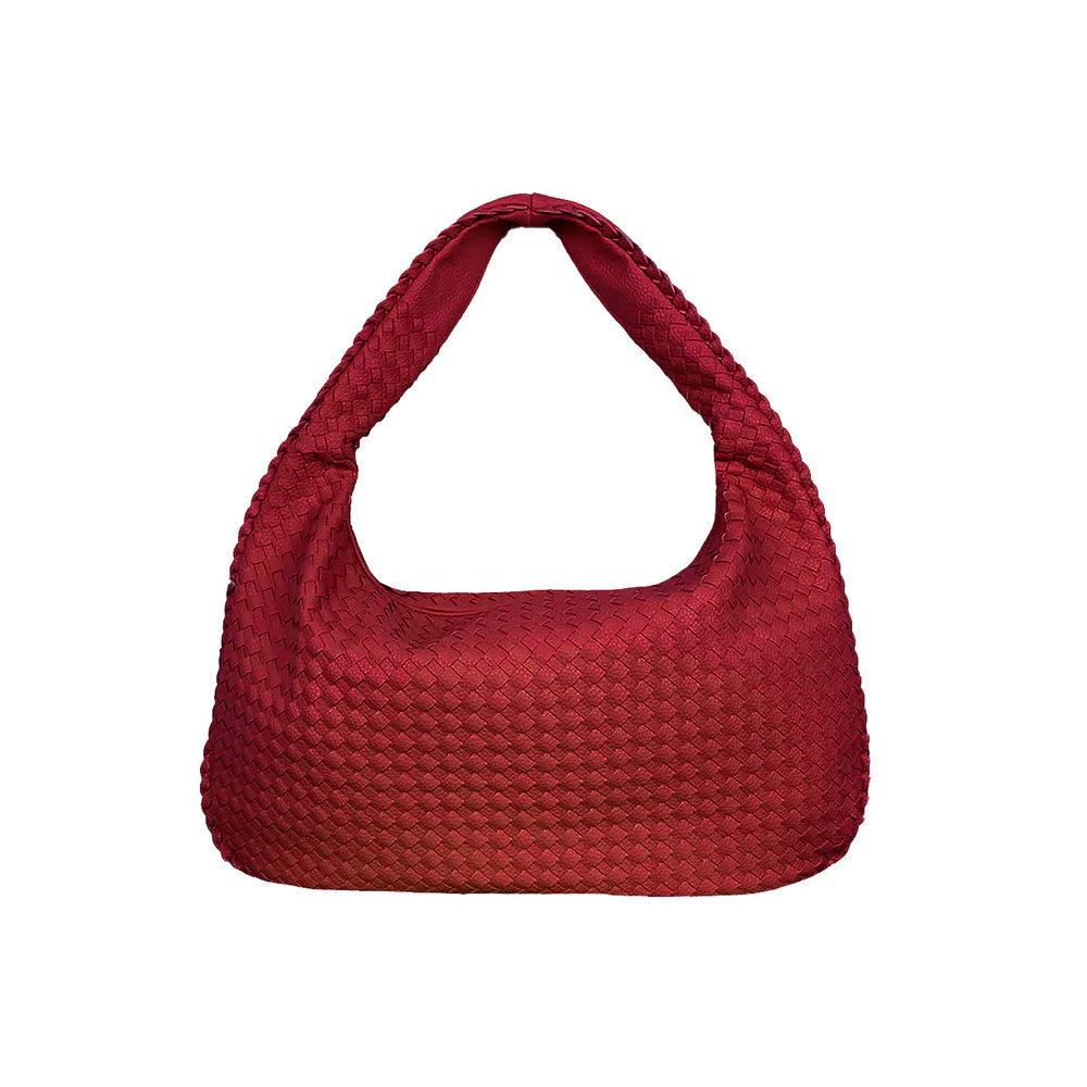 By Stær Maria Stor Flettaske Vinrød