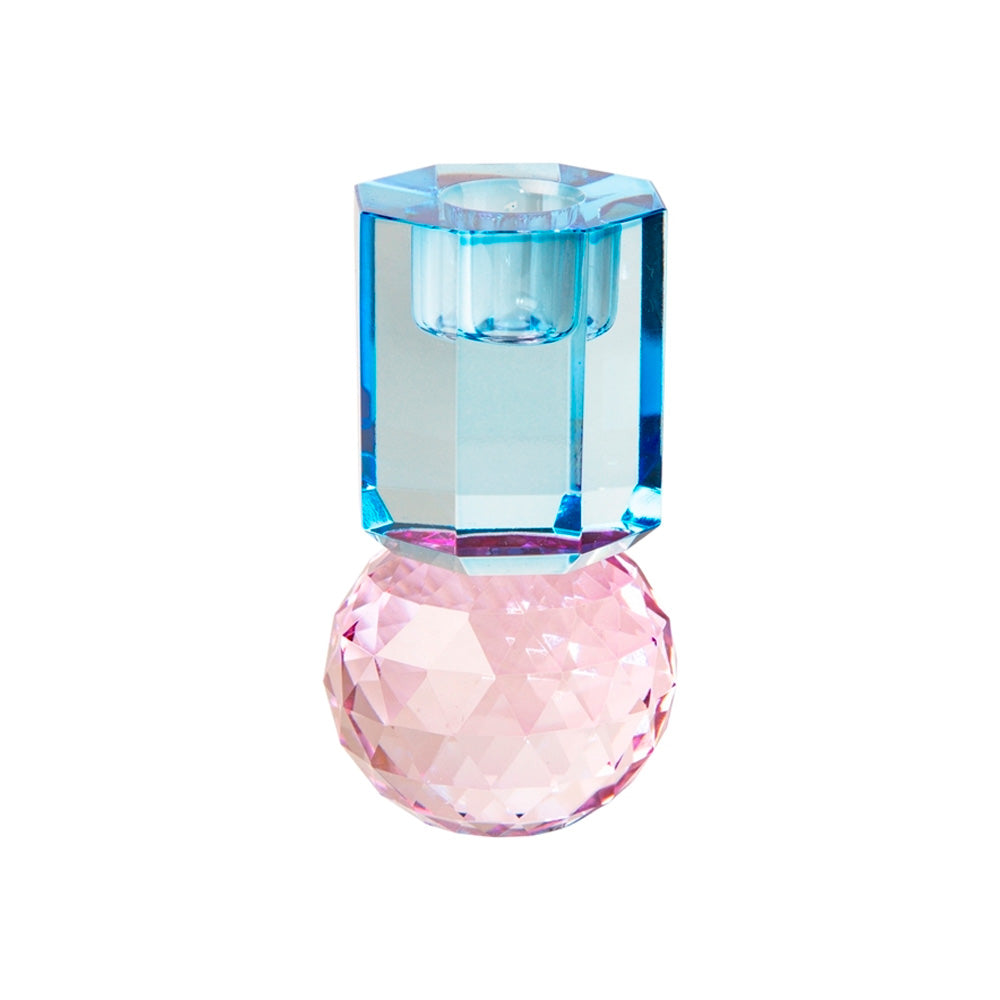 C'est Bon Krystal Lysestage Violet/Kobolt 10,5x6x6 cm #1