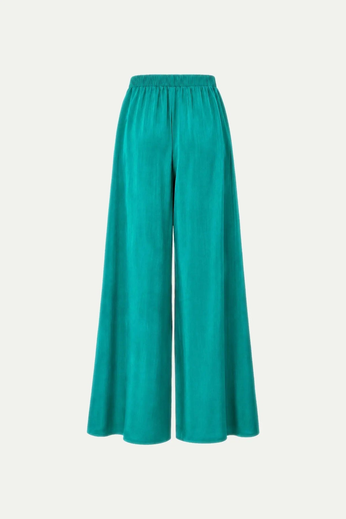 Mørkegrønne culotte bukser i genanvendt polyester