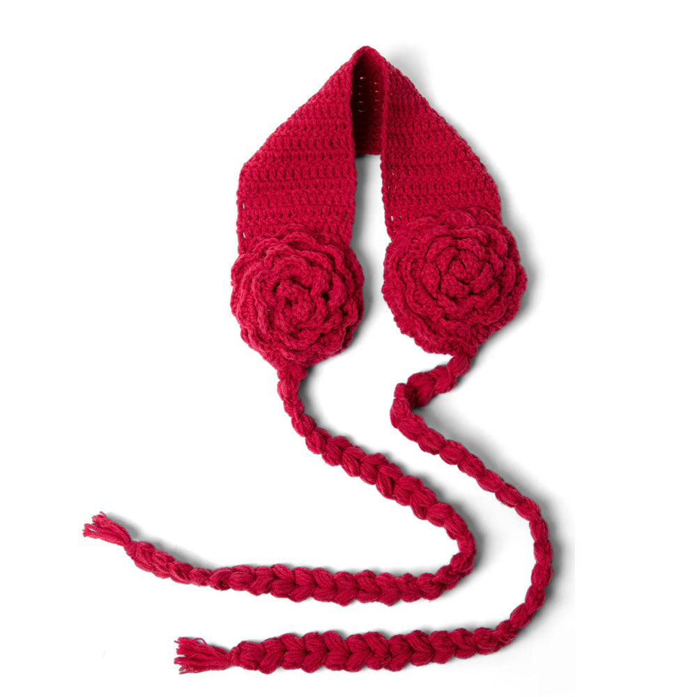 Damson Madder Chrochet Earmuffs Red