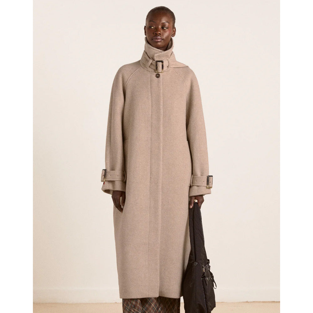 Damson Madder Jude Wool Frakke Oat