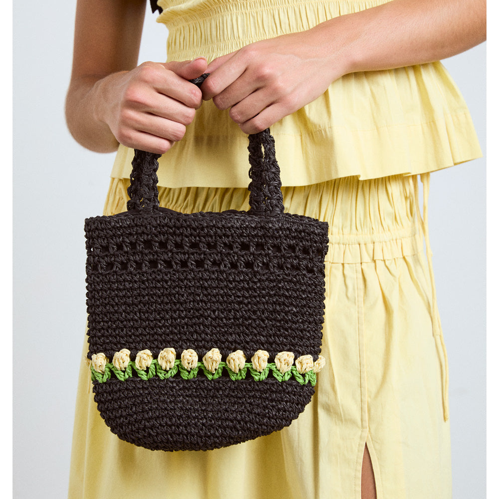 Damson Madder Raffia Tulip Grab Bag