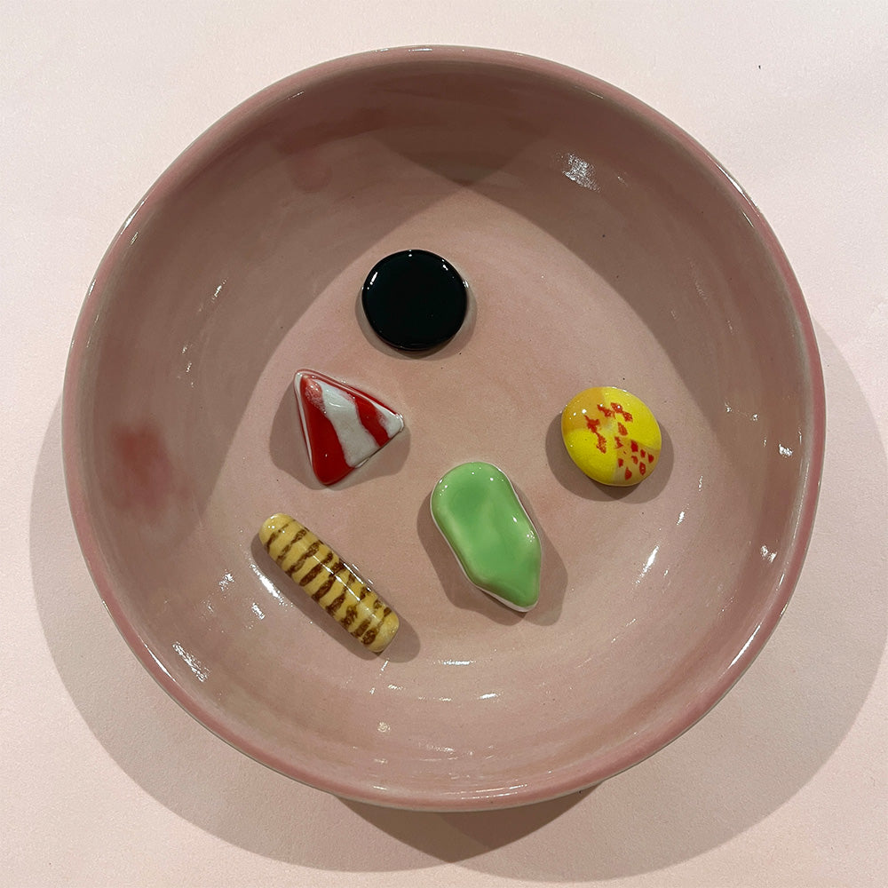 Julie Ebens Slikskål Lyserød Bolsje Skumfrø #43