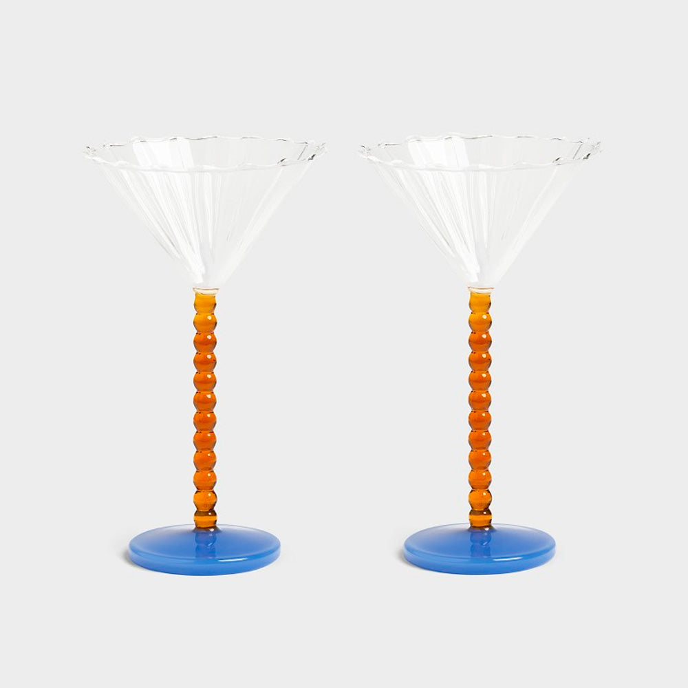 &Klevering Coupe Perle Amber Set Of 2 Cocktailglas