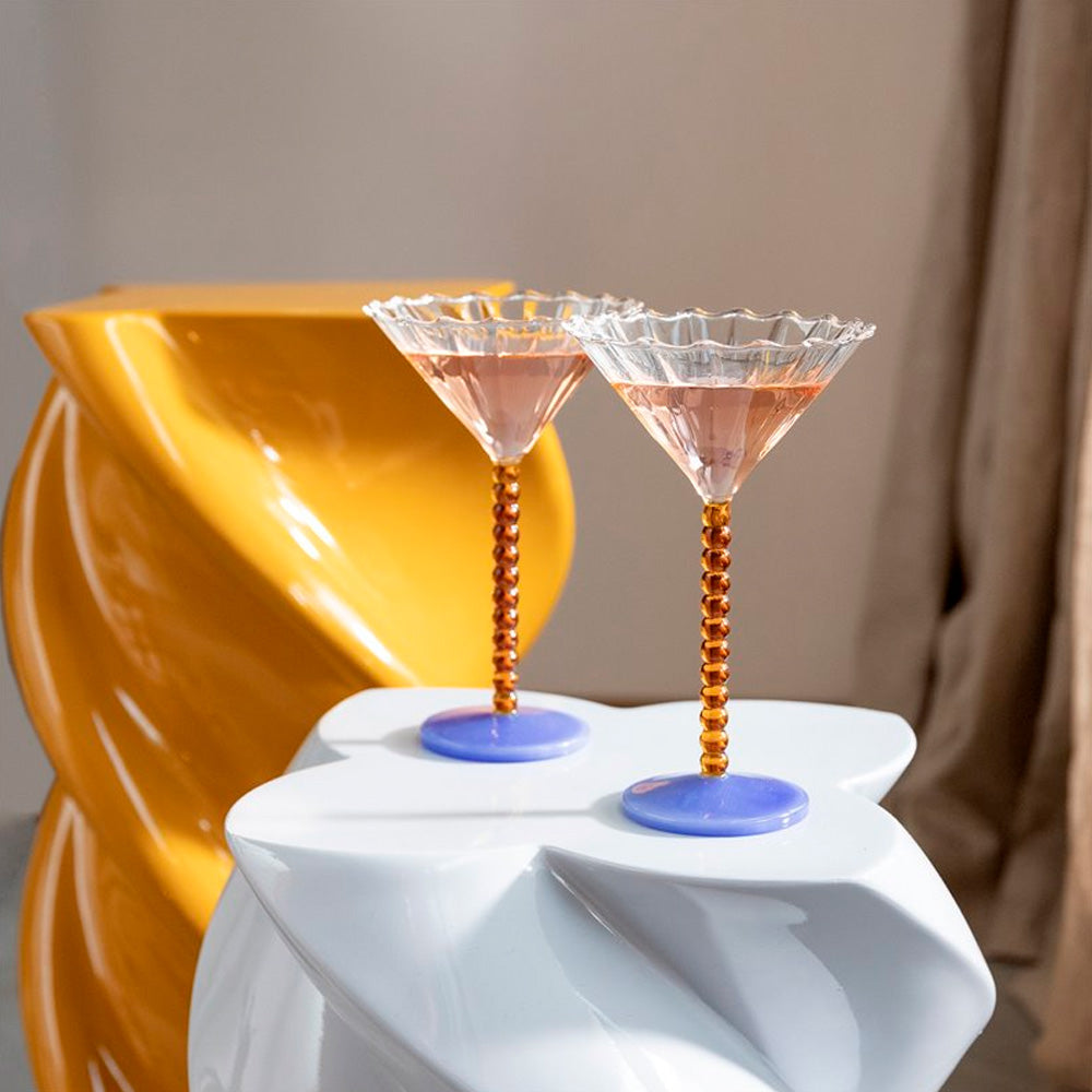 &Klevering Coupe Perle Amber Set Of 2 Cocktailglas