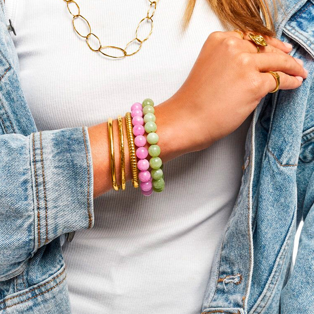 My Jewellery Smykker Armbånd Lysegrønne Perler