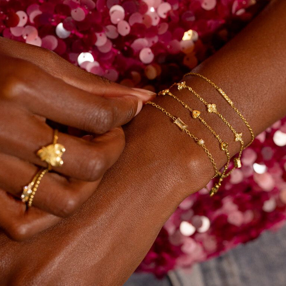 My Jewellery Smykker Armbånd Midnight Rhinsten & Perle