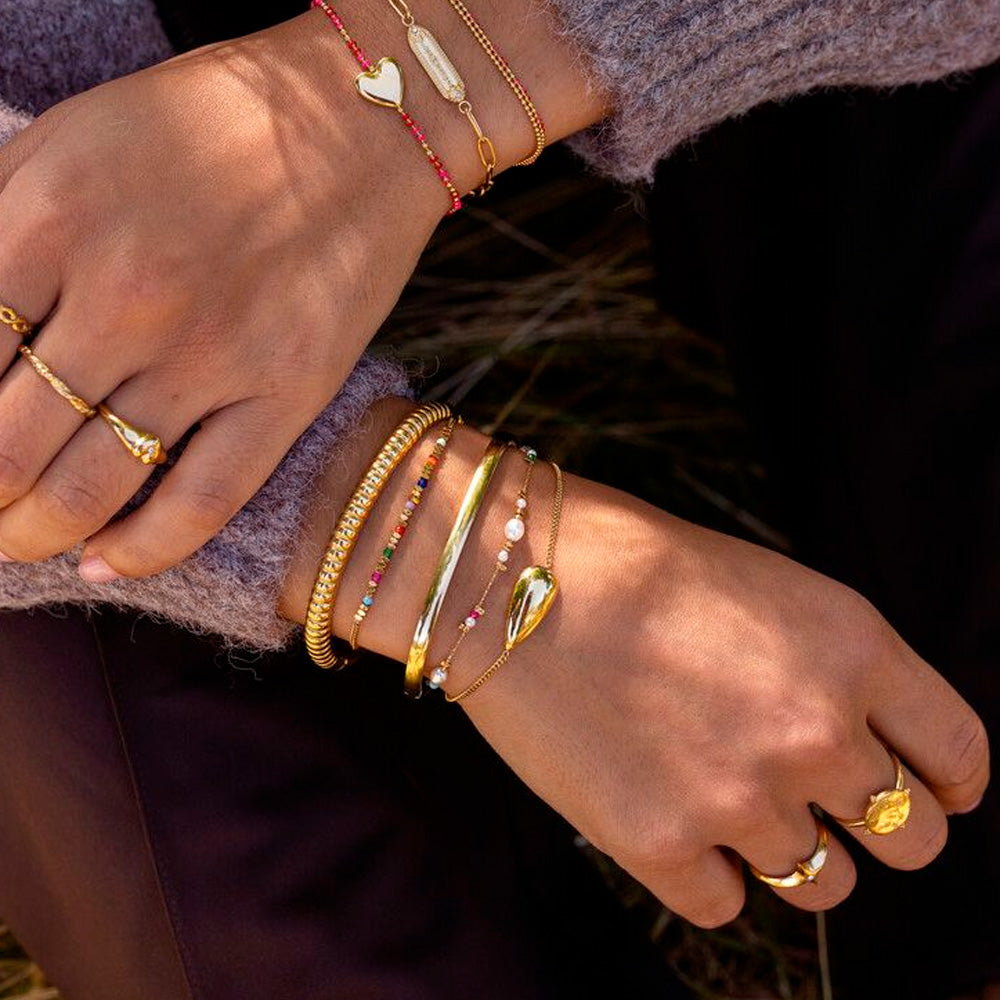 My Jewellery Smykker Armbånd Regnbue Perler