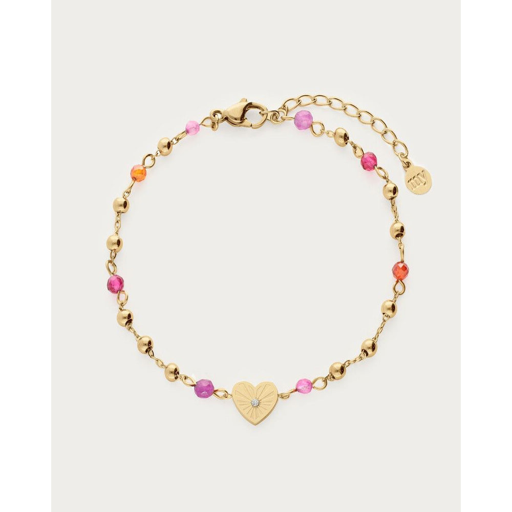 My Jewellery Smykker Armbånd Hjerte & Lilla Sten