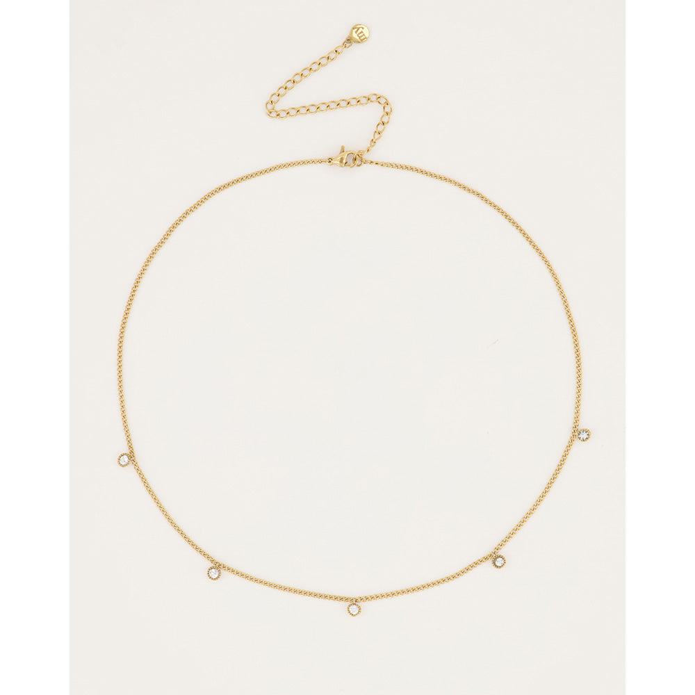 My Jewellery Smykker Halskæde Rhinsten Guld