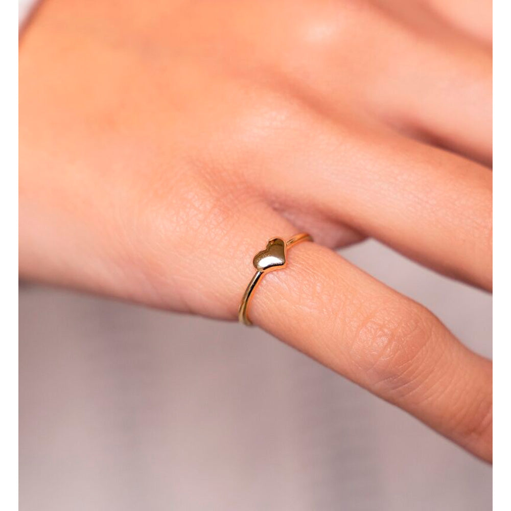 My Jewellery Smykker Lillefinger Ring Hjerte Justerbar