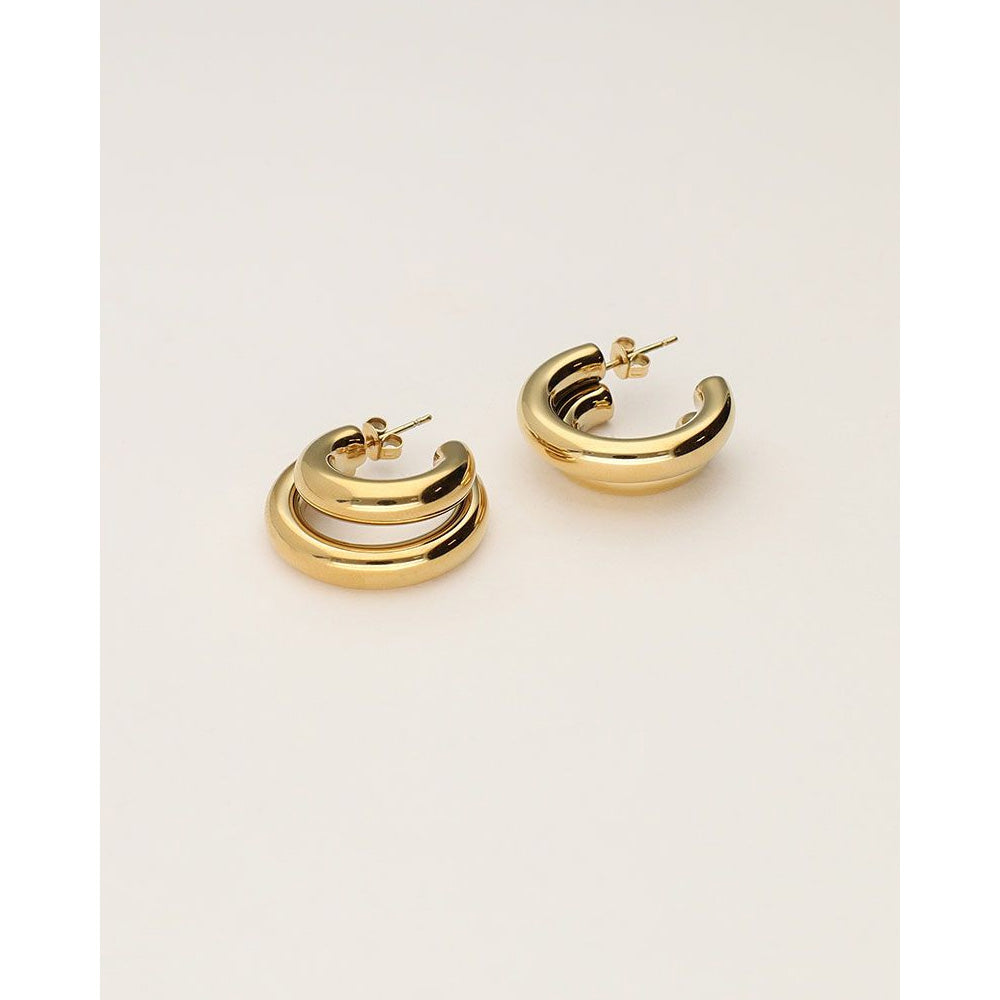 My Jewellery Smykker Øreringe Bold Double Row