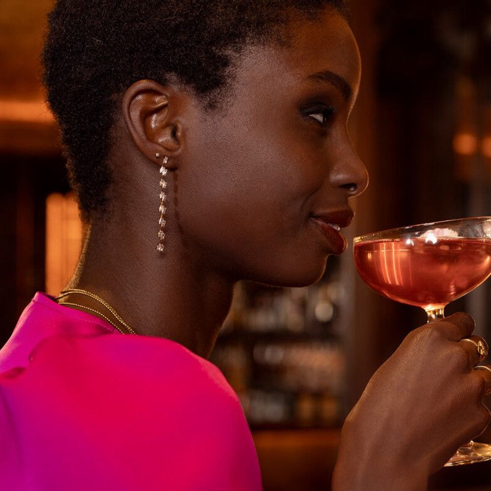 My Jewellery Smykker Øreringe Long Drop Rhinsten