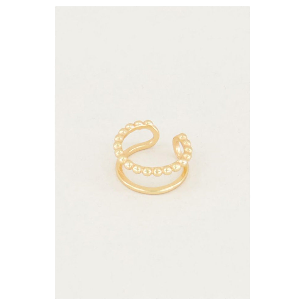 My Jewellery Smykker Ørering Earcuff Double Ring Guld