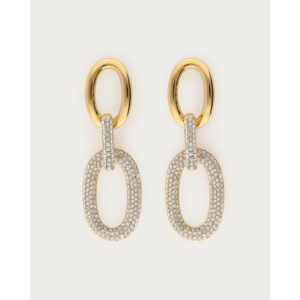 My Jewellery Smykker Øreringe Midnight Oval Drop Rhinestones