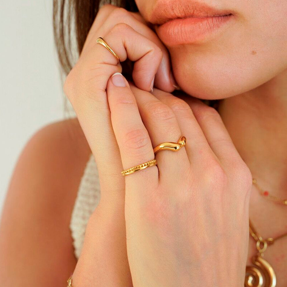 My Jewellery Smykker Statement Ring V-Form Justerbar