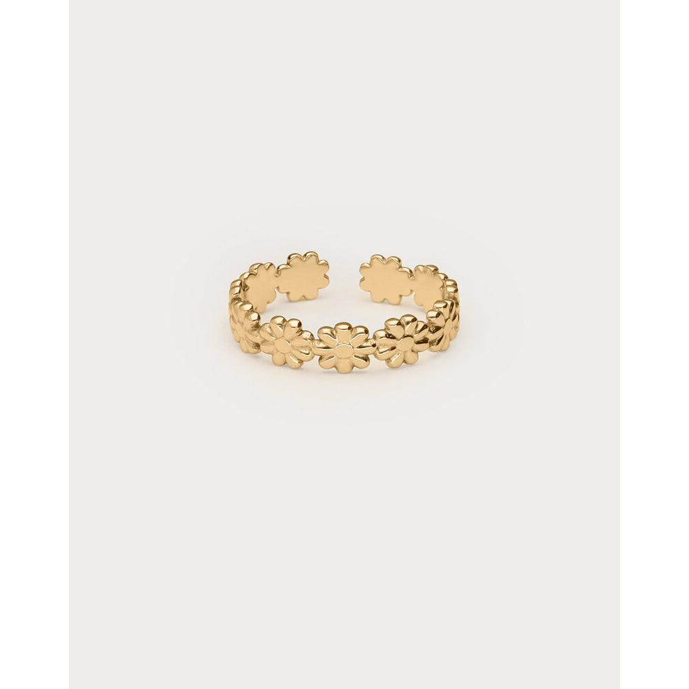My Jewellery Smykker Vintage Ring Daisy Blomster Justerbar