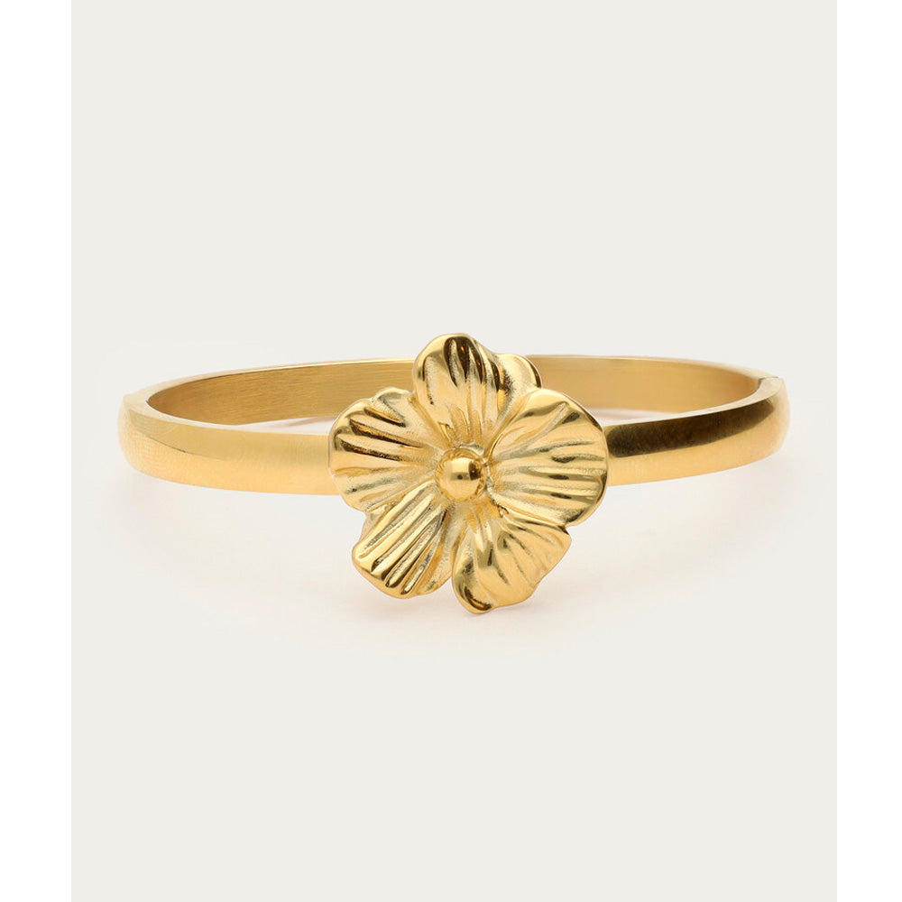 My Jewellery Smykker Armbånd Bangle Blomst Guld