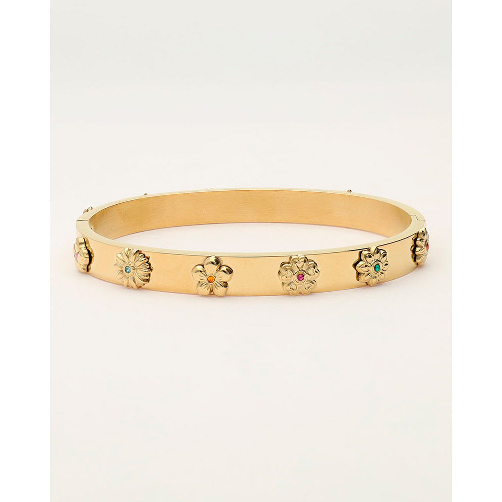 My Jewellery Armbånd Bangle Flower Guld