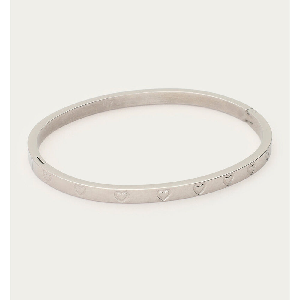 My Jewellery Smykker Armbånd Bangle Indgraverede Hjerter