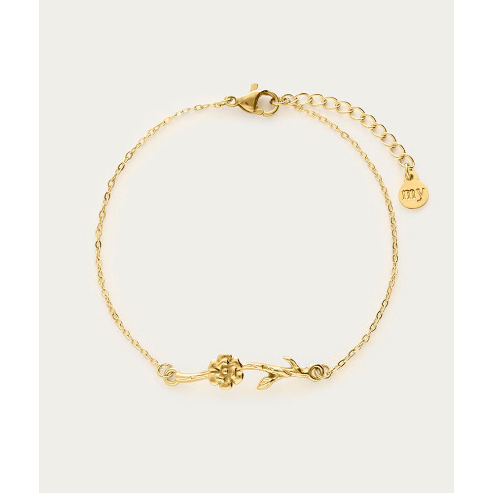 My Jewellery Smykker Armbånd Blomst Guld
