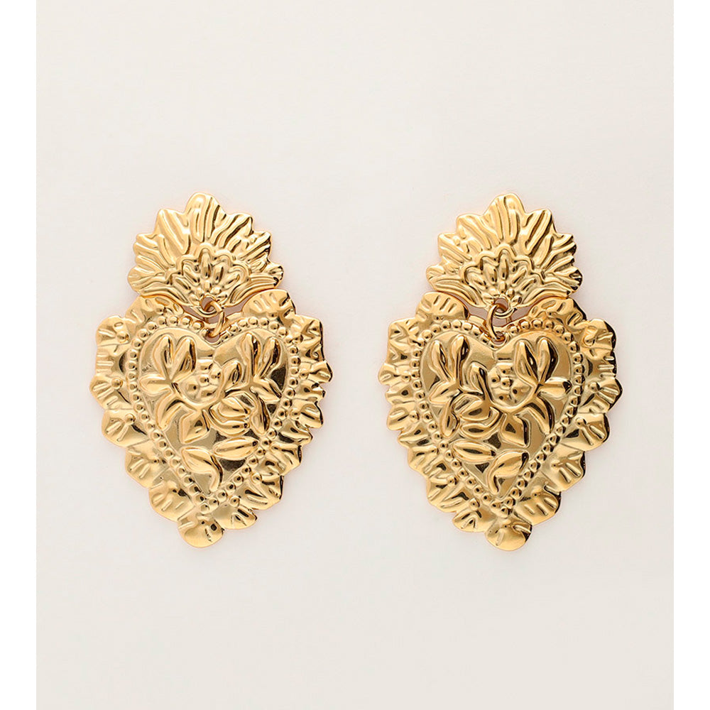 My Jewellery Smykker Øreringe Stikker Mexican Heart Guld