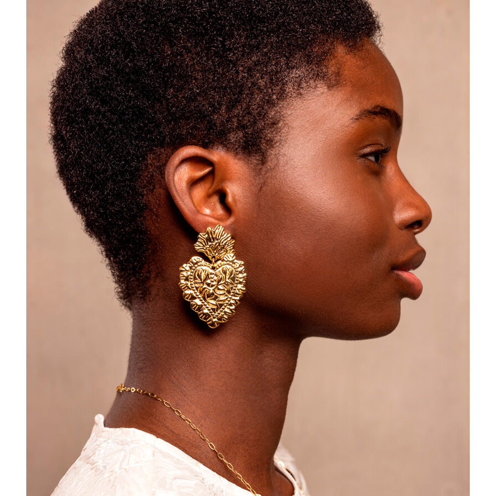 My Jewellery Smykker Øreringe Stikker Mexican Heart Guld