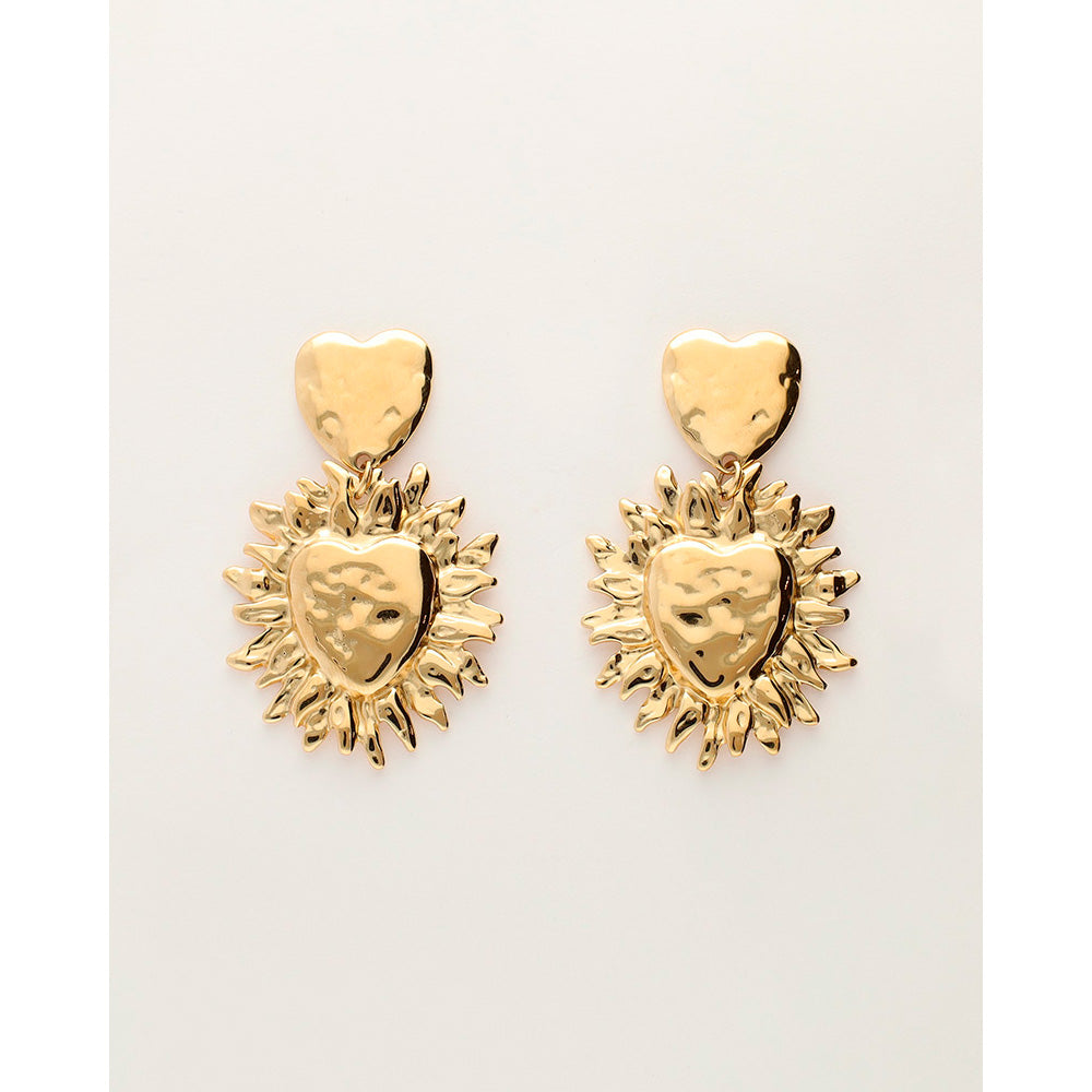 My Jewellery Smykker Øreringe Stikker Double Sunny Heart