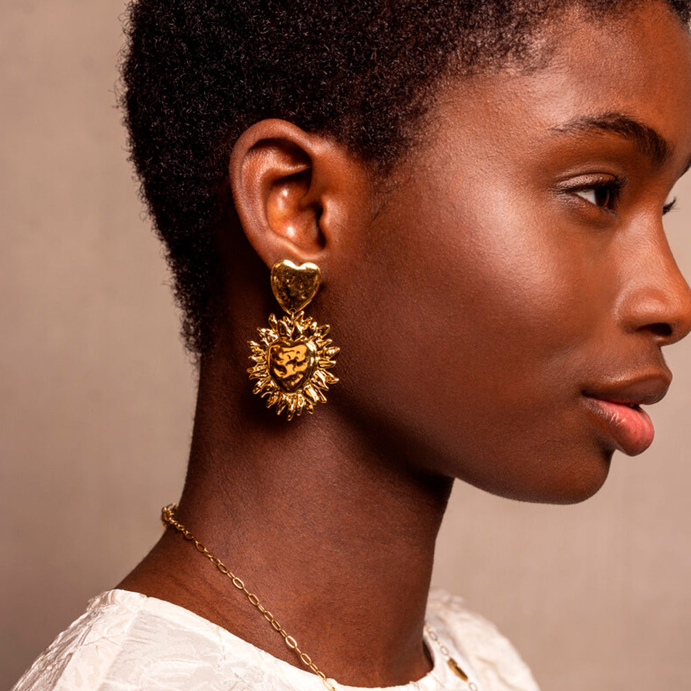 My Jewellery Smykker Øreringe Stikker Double Sunny Heart