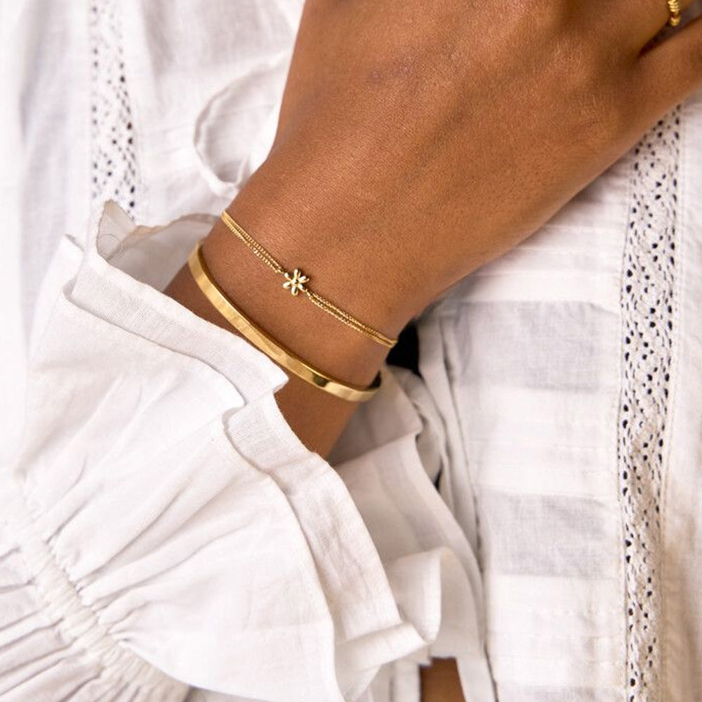 My Jewellery Smykker Armbånd Marguerit 'Embrace' Guld