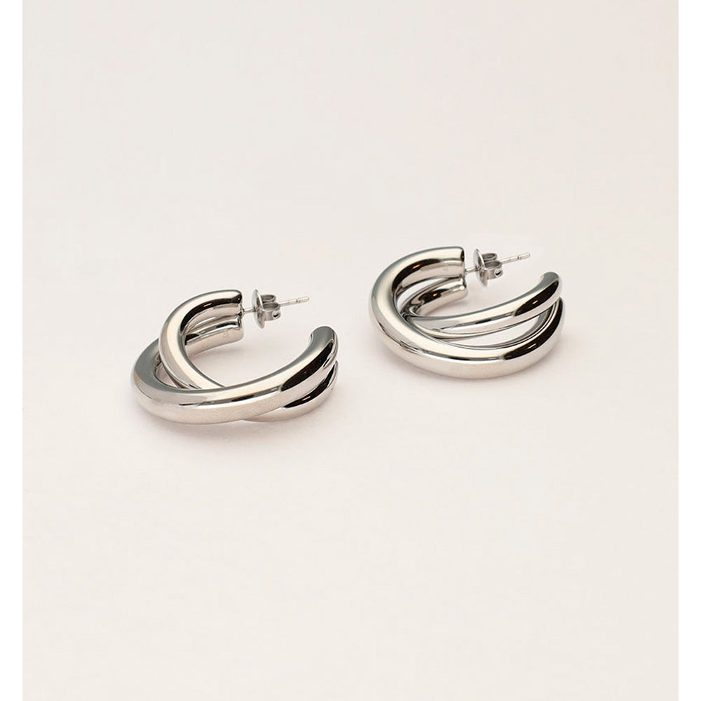 My Jewellery Smykker Creoler Bold Earrings With Crossover